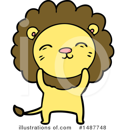 Royalty-Free (RF) Lion Clipart Illustration by lineartestpilot - Stock Sample #1487748