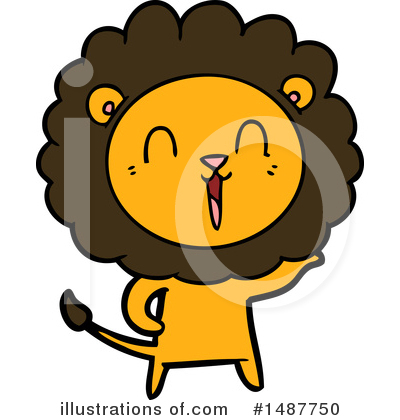 Royalty-Free (RF) Lion Clipart Illustration by lineartestpilot - Stock Sample #1487750