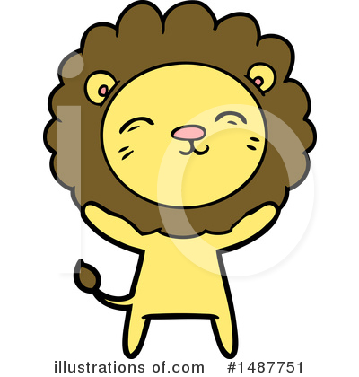 Royalty-Free (RF) Lion Clipart Illustration by lineartestpilot - Stock Sample #1487751