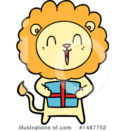 Royalty-Free (RF) Lion Clipart Illustration by lineartestpilot - Stock Sample #1487752