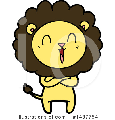 Royalty-Free (RF) Lion Clipart Illustration by lineartestpilot - Stock Sample #1487754
