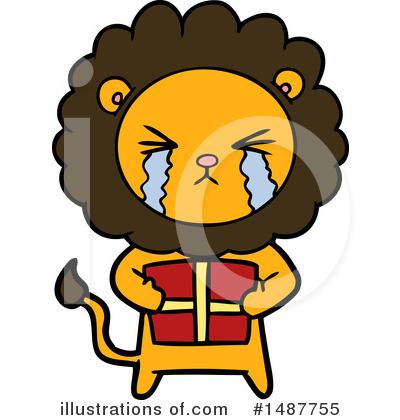 Royalty-Free (RF) Lion Clipart Illustration by lineartestpilot - Stock Sample #1487755