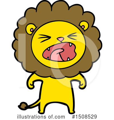 Royalty-Free (RF) Lion Clipart Illustration by lineartestpilot - Stock Sample #1508529