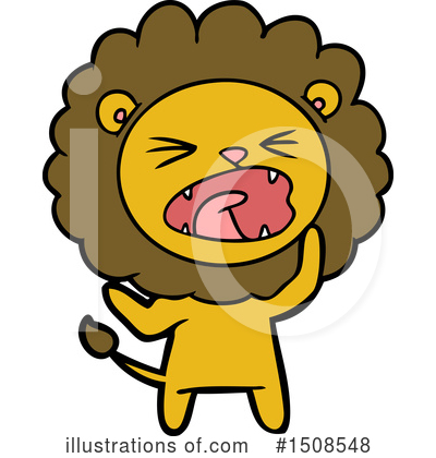 Royalty-Free (RF) Lion Clipart Illustration by lineartestpilot - Stock Sample #1508548