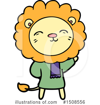 Royalty-Free (RF) Lion Clipart Illustration by lineartestpilot - Stock Sample #1508556