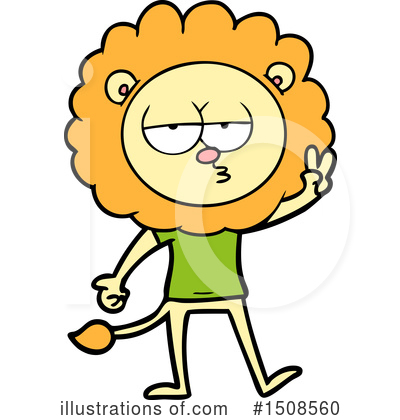 Royalty-Free (RF) Lion Clipart Illustration by lineartestpilot - Stock Sample #1508560