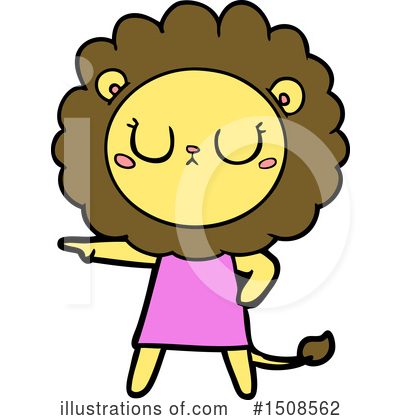 Royalty-Free (RF) Lion Clipart Illustration by lineartestpilot - Stock Sample #1508562