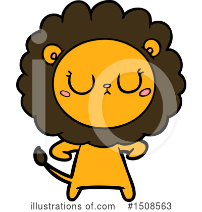 Royalty-Free (RF) Lion Clipart Illustration by lineartestpilot - Stock Sample #1508563