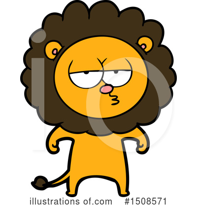 Royalty-Free (RF) Lion Clipart Illustration by lineartestpilot - Stock Sample #1508571