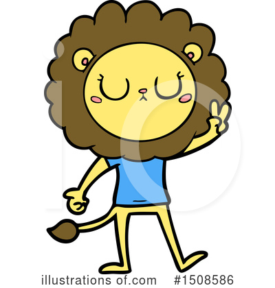 Royalty-Free (RF) Lion Clipart Illustration by lineartestpilot - Stock Sample #1508586