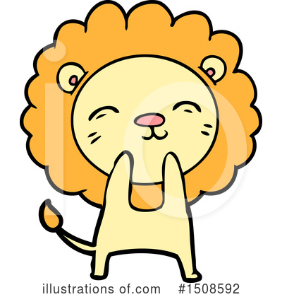Royalty-Free (RF) Lion Clipart Illustration by lineartestpilot - Stock Sample #1508592