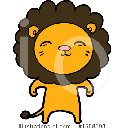 Royalty-Free (RF) Lion Clipart Illustration by lineartestpilot - Stock Sample #1508593