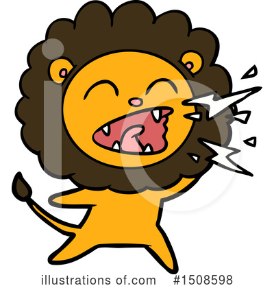 Royalty-Free (RF) Lion Clipart Illustration by lineartestpilot - Stock Sample #1508598