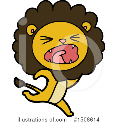 Royalty-Free (RF) Lion Clipart Illustration by lineartestpilot - Stock Sample #1508614