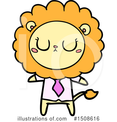 Royalty-Free (RF) Lion Clipart Illustration by lineartestpilot - Stock Sample #1508616