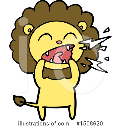 Royalty-Free (RF) Lion Clipart Illustration by lineartestpilot - Stock Sample #1508620