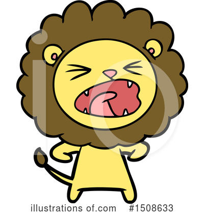 Royalty-Free (RF) Lion Clipart Illustration by lineartestpilot - Stock Sample #1508633
