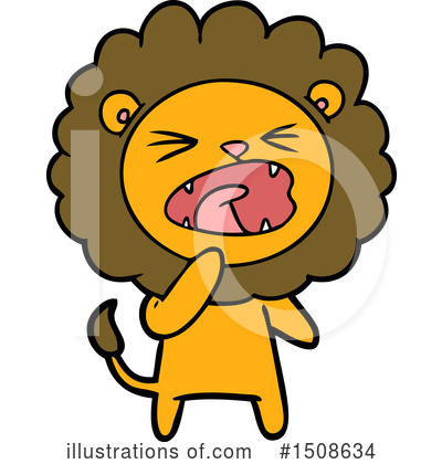 Royalty-Free (RF) Lion Clipart Illustration by lineartestpilot - Stock Sample #1508634