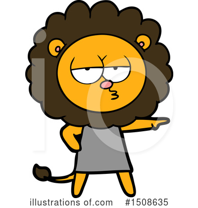Royalty-Free (RF) Lion Clipart Illustration by lineartestpilot - Stock Sample #1508635