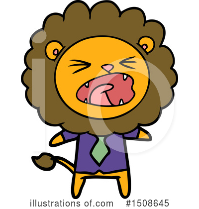Royalty-Free (RF) Lion Clipart Illustration by lineartestpilot - Stock Sample #1508645