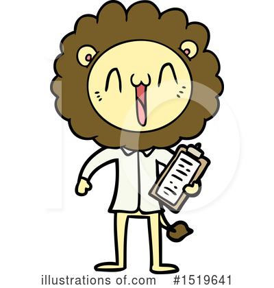Royalty-Free (RF) Lion Clipart Illustration by lineartestpilot - Stock Sample #1519641