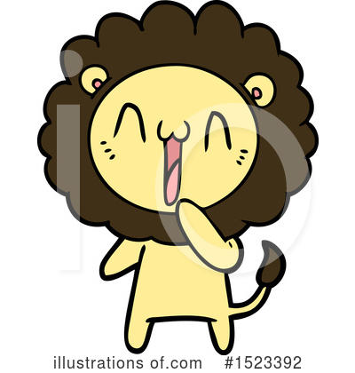 Royalty-Free (RF) Lion Clipart Illustration by lineartestpilot - Stock Sample #1523392