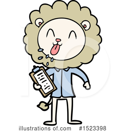 Royalty-Free (RF) Lion Clipart Illustration by lineartestpilot - Stock Sample #1523398