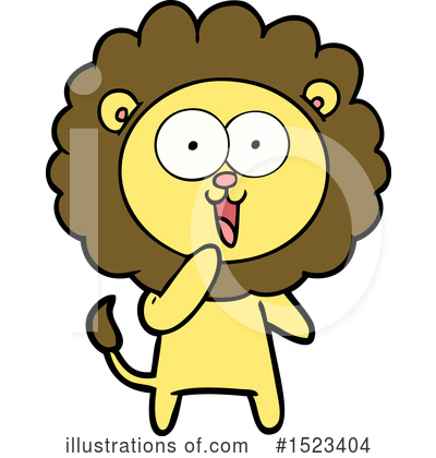 Royalty-Free (RF) Lion Clipart Illustration by lineartestpilot - Stock Sample #1523404