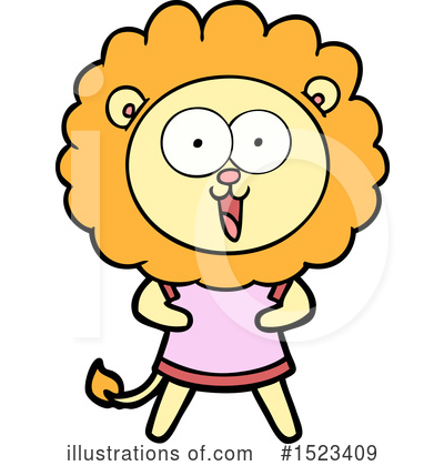 Royalty-Free (RF) Lion Clipart Illustration by lineartestpilot - Stock Sample #1523409
