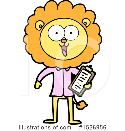 Royalty-Free (RF) Lion Clipart Illustration by lineartestpilot - Stock Sample #1526956