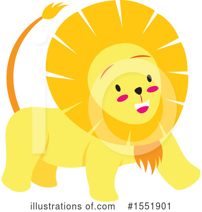Royalty-Free (RF) Lion Clipart Illustration by Cherie Reve - Stock Sample #1551901