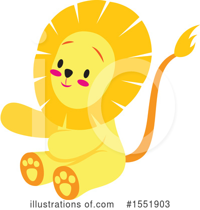 Royalty-Free (RF) Lion Clipart Illustration by Cherie Reve - Stock Sample #1551903