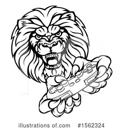 Royalty-Free (RF) Lion Clipart Illustration by AtStockIllustration - Stock Sample #1562324