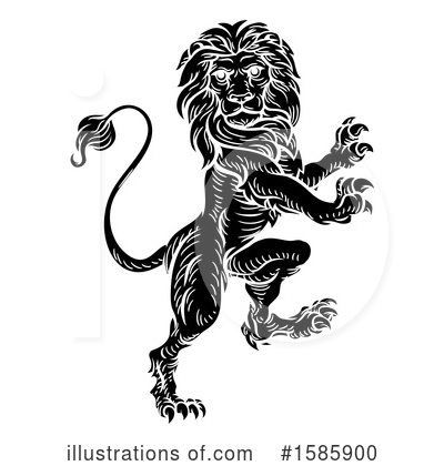Royalty-Free (RF) Lion Clipart Illustration by AtStockIllustration - Stock Sample #1585900