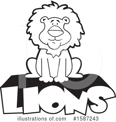 Royalty-Free (RF) Lion Clipart Illustration by Johnny Sajem - Stock Sample #1587243