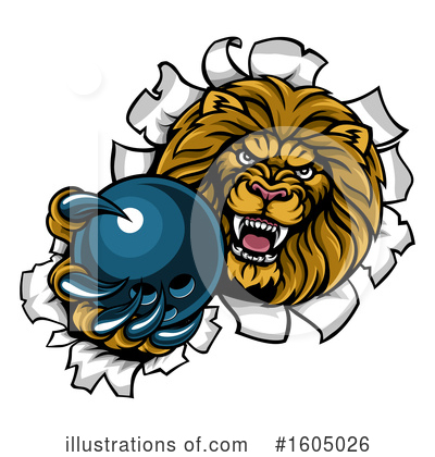 Royalty-Free (RF) Lion Clipart Illustration by AtStockIllustration - Stock Sample #1605026