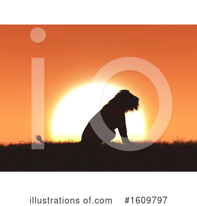 Royalty-Free (RF) Lion Clipart Illustration by KJ Pargeter - Stock Sample #1609797