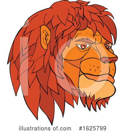 Royalty-Free (RF) Lion Clipart Illustration by patrimonio - Stock Sample #1625799