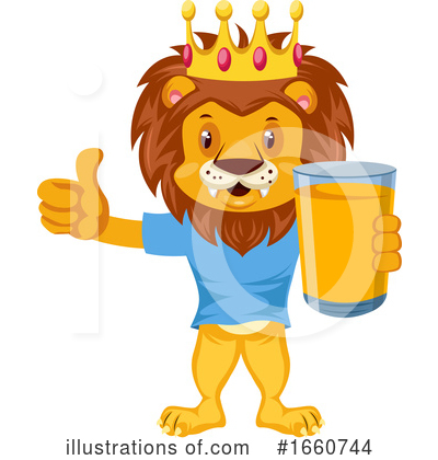 Royalty-Free (RF) Lion Clipart Illustration by Morphart Creations - Stock Sample #1660744