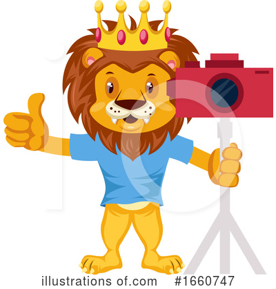 Royalty-Free (RF) Lion Clipart Illustration by Morphart Creations - Stock Sample #1660747