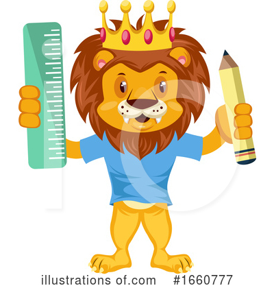Royalty-Free (RF) Lion Clipart Illustration by Morphart Creations - Stock Sample #1660777