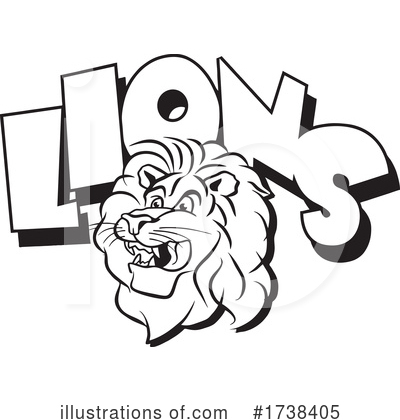 Royalty-Free (RF) Lion Clipart Illustration by Johnny Sajem - Stock Sample #1738405