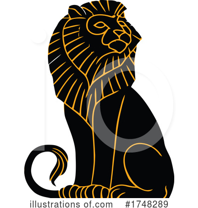 Royalty-Free (RF) Lion Clipart Illustration by JVPD - Stock Sample #1748289