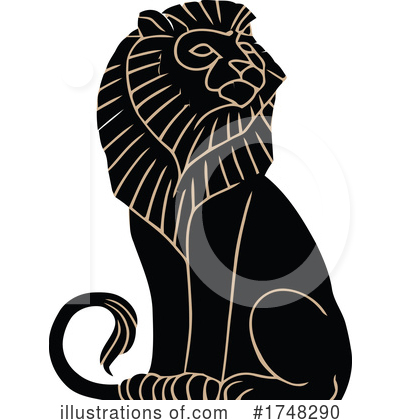 Royalty-Free (RF) Lion Clipart Illustration by JVPD - Stock Sample #1748290