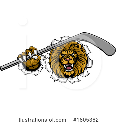 Royalty-Free (RF) Lion Clipart Illustration by AtStockIllustration - Stock Sample #1805362