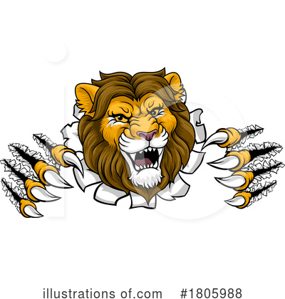 Lions Clipart #1805988 by AtStockIllustration