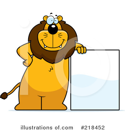 Royalty-Free (RF) Lion Clipart Illustration by Cory Thoman - Stock Sample #218452