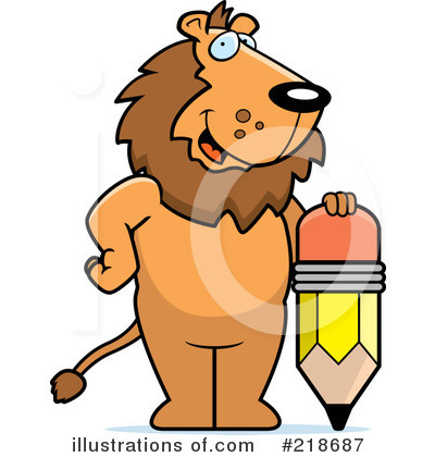 Royalty-Free (RF) Lion Clipart Illustration by Cory Thoman - Stock Sample #218687