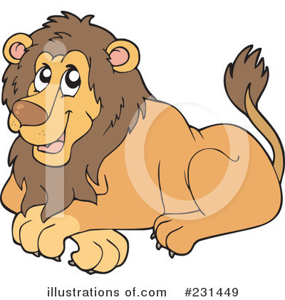 Royalty-Free (RF) Lion Clipart Illustration by visekart - Stock Sample #231449