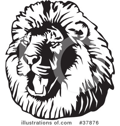 Royalty-Free (RF) Lion Clipart Illustration by David Rey - Stock Sample #37876